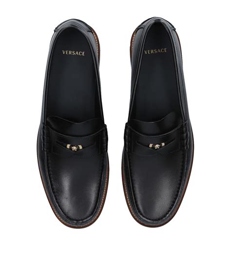 versace penny loafers